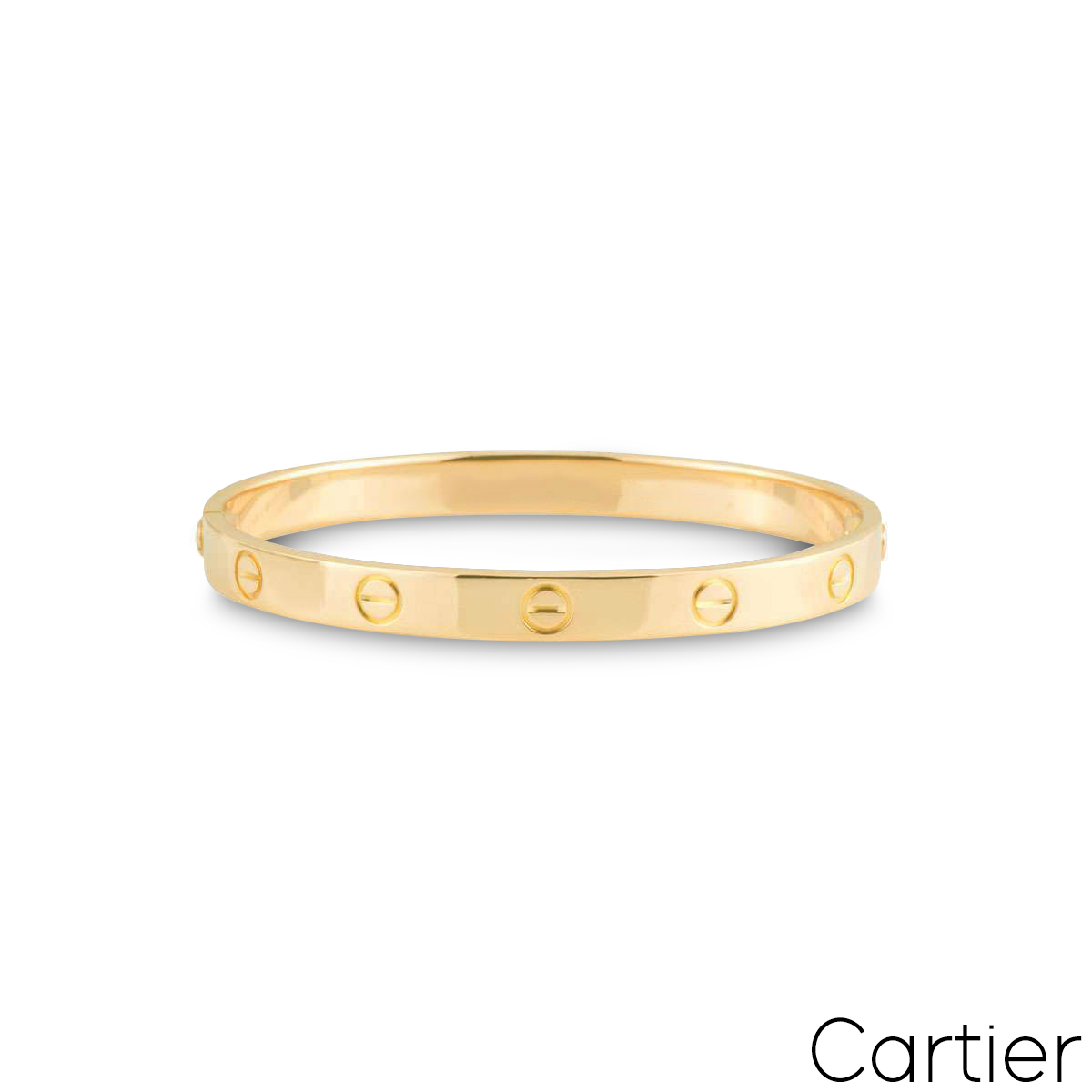 Cartier Yellow Gold Plain Love Bracelet Size 18 B6035518 Cartier Yellow Gold Plain Love Bracelet Size 18 B6035518